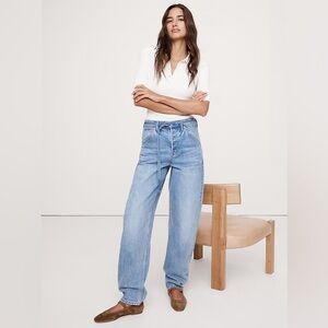 Banana Republic Light Blue Straight Leg Jeans 24 Petite